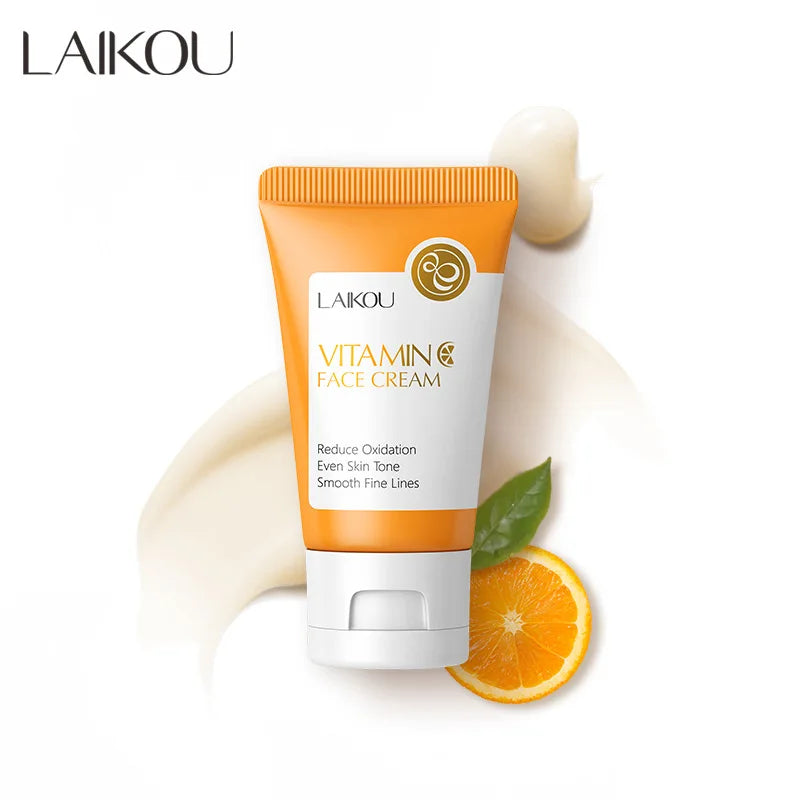 LAIKOU Crème Visage Vitamine C Hydratante Nourrissante Crèmes Sakura Japonaises Uniformise le Teint Produit de Soin du Visage Beauté