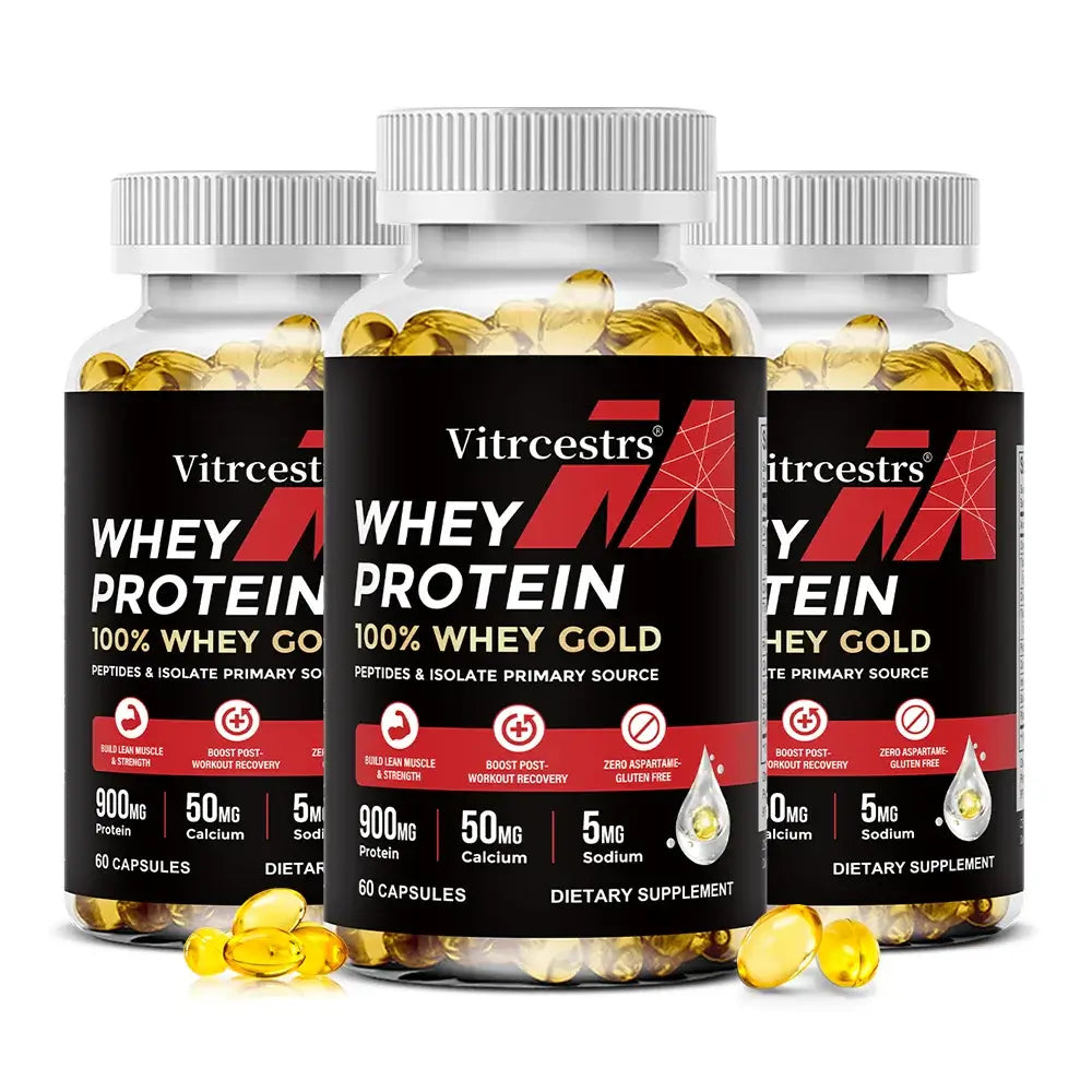 Concentrated whey protein capsules by SOOMIIG for adult sports nutrition