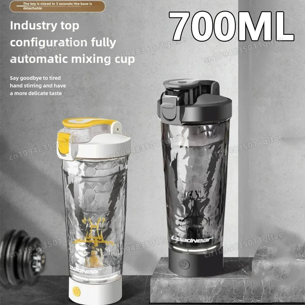 Gobelet mélangeur électrique automatique de 450 à 700 ml, bouteille de shaker de protéines portable, alimenté par piles, gobelet mélangeur entièrement automatique pour la maison