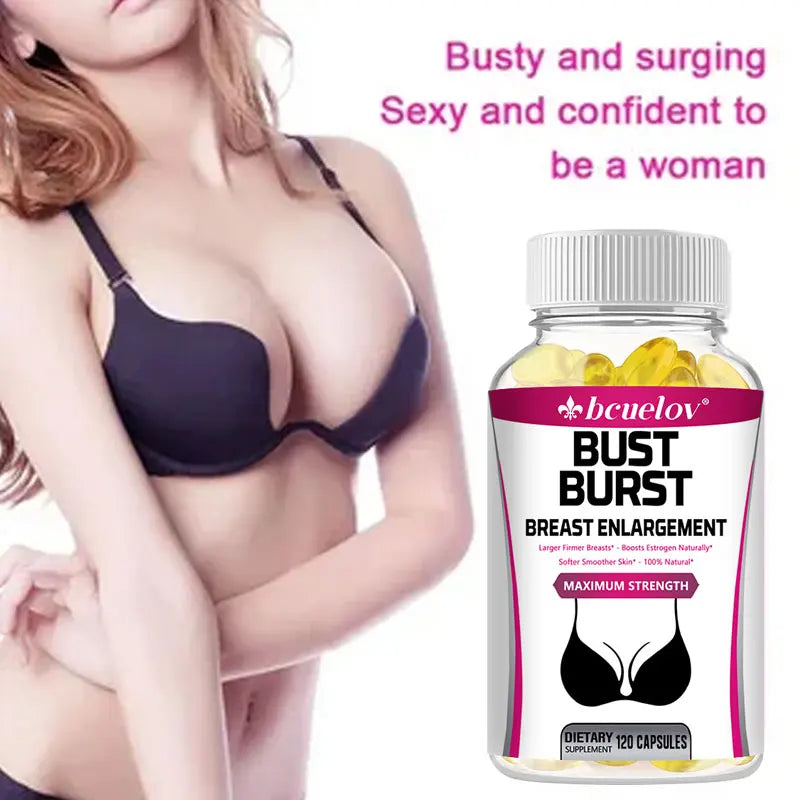 Supplément Naturel de Pueraria - 1000 mg, Soutient le Galbe, la Fermeté, l'Élasticité des Seins et Améliore la Confiance en Soi des Femmes
