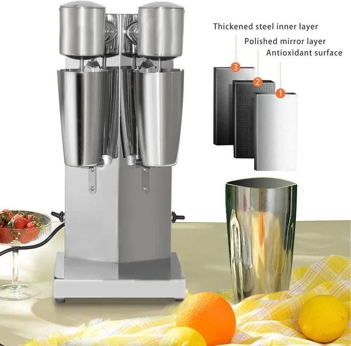 Machine à milkshake professionnelle pour boissons protéinées, mixeur à double tête, machine à mélanger électrique