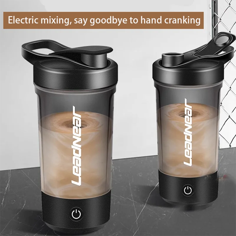 Gobelet mélangeur électrique automatique de 450 à 700 ml, bouteille de shaker de protéines portable, alimenté par piles, gobelet mélangeur entièrement automatique pour la maison