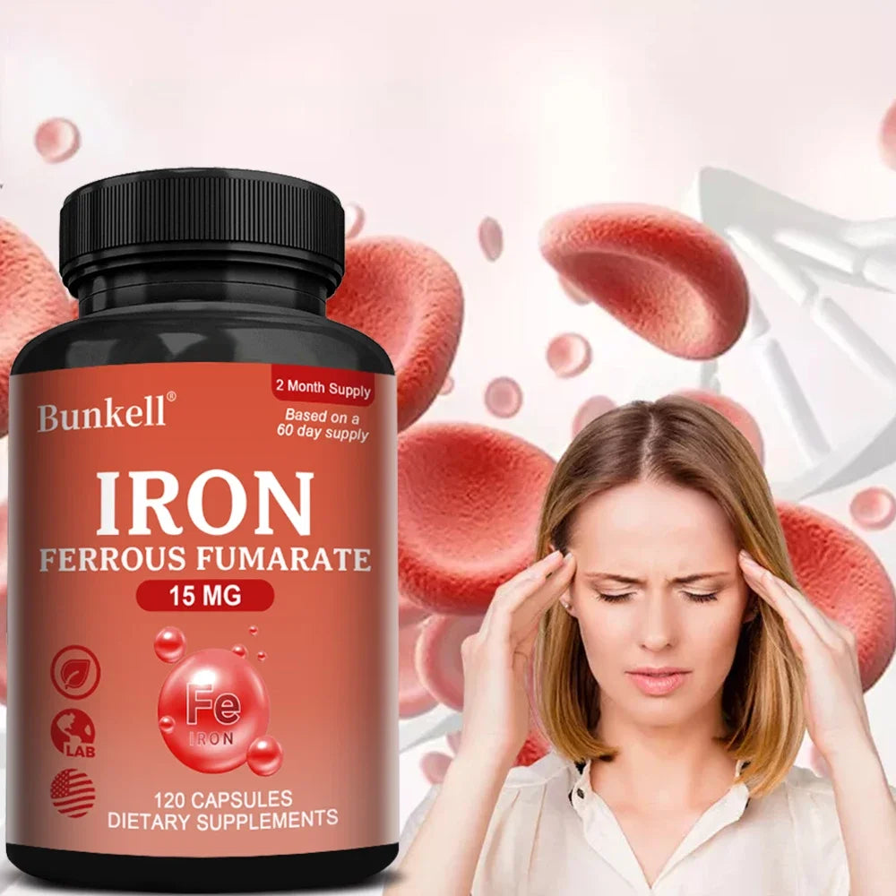 Supplément de fer hématopoïétique pour femmes - Anémie nutritionnelle, taux de fer, immunité, sang, aide à l'équilibre de l'hémoglobine