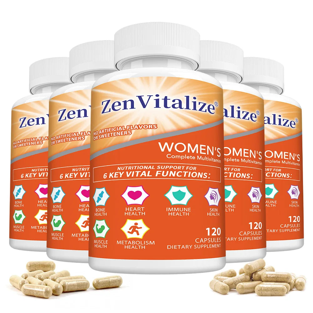 Multivitamine pour femmes - Soulage le stress, favorise la santé digestive, soutient la santé osseuse, l'énergie cellulaire et renforce l'immunité