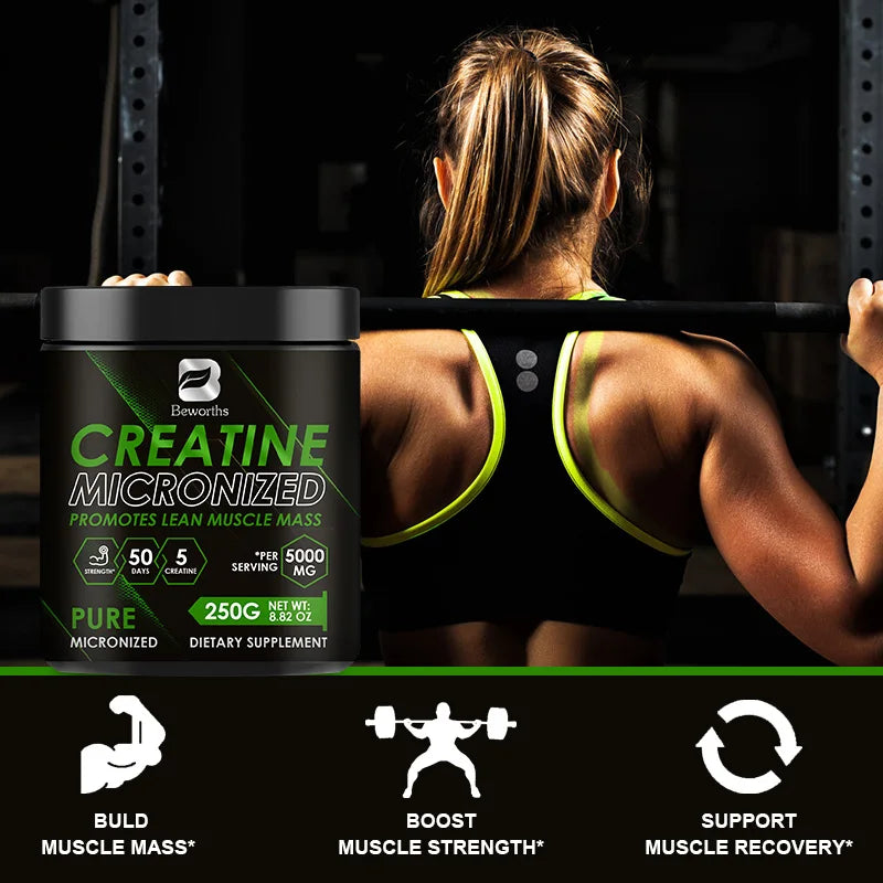 Micronized creatine supplement used by athletes for high-intensity training