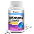 Probiotiques 120 Milliards UFC 36 Souches Contient des Prébiotiques et des Enzymes Digestives pour la Digestion et le Soutien Immunitaire Vegan, Sans OGM