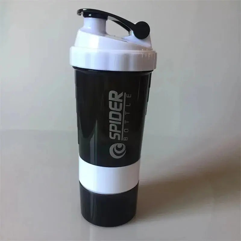 Shaker à 3 couches pour poudre de protéines, tasse à mélanger, bouteille de sport et fitness, cadeau, grande capacité, pour musculation